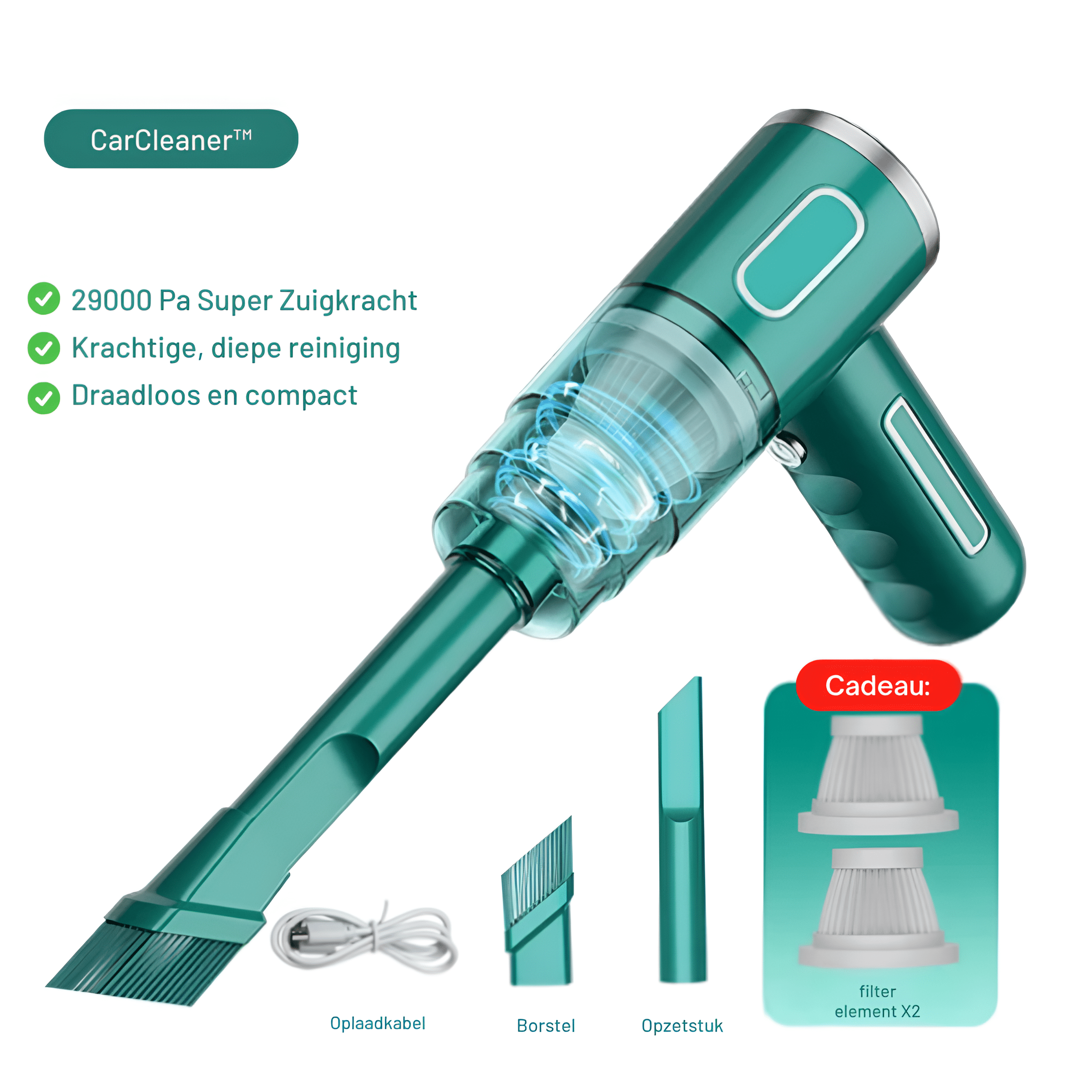 PowerCleaner - Aspirapolvere Senza Fili per Auto