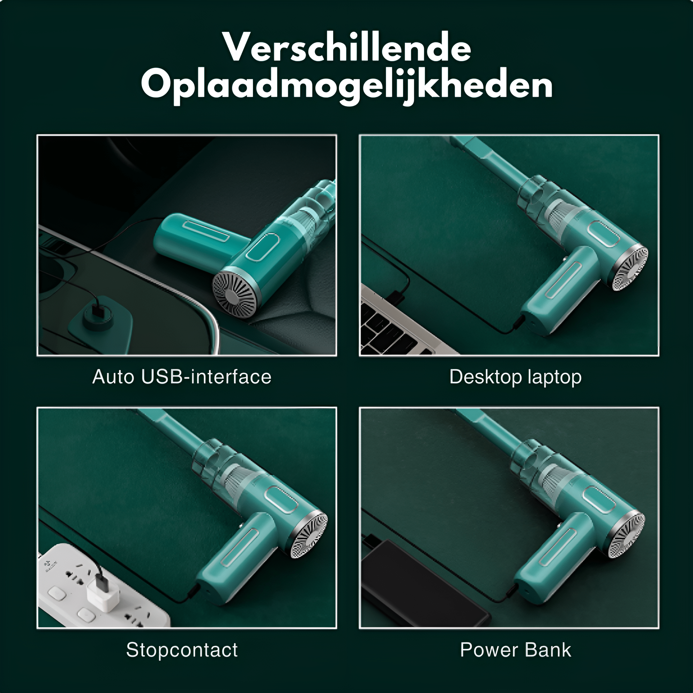 PowerCleaner - Aspirapolvere Senza Fili per Auto