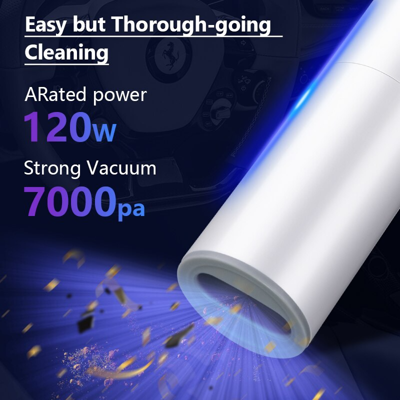 Aspirapolvere Auto Senza Fili | Potente e Compatto