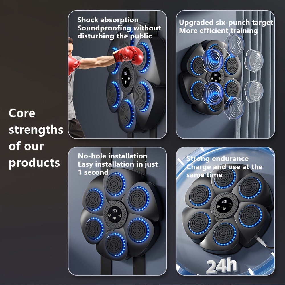 Smart Punch Box - Macchina da Boxe Musicale – Senza Fili, Ricaricabile