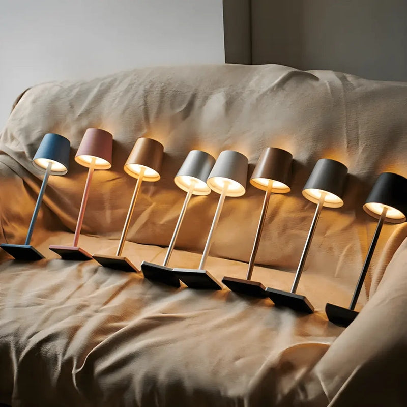 Lampada da tavolo wireless ricaricabile - Elegante LED per interni ed esterni