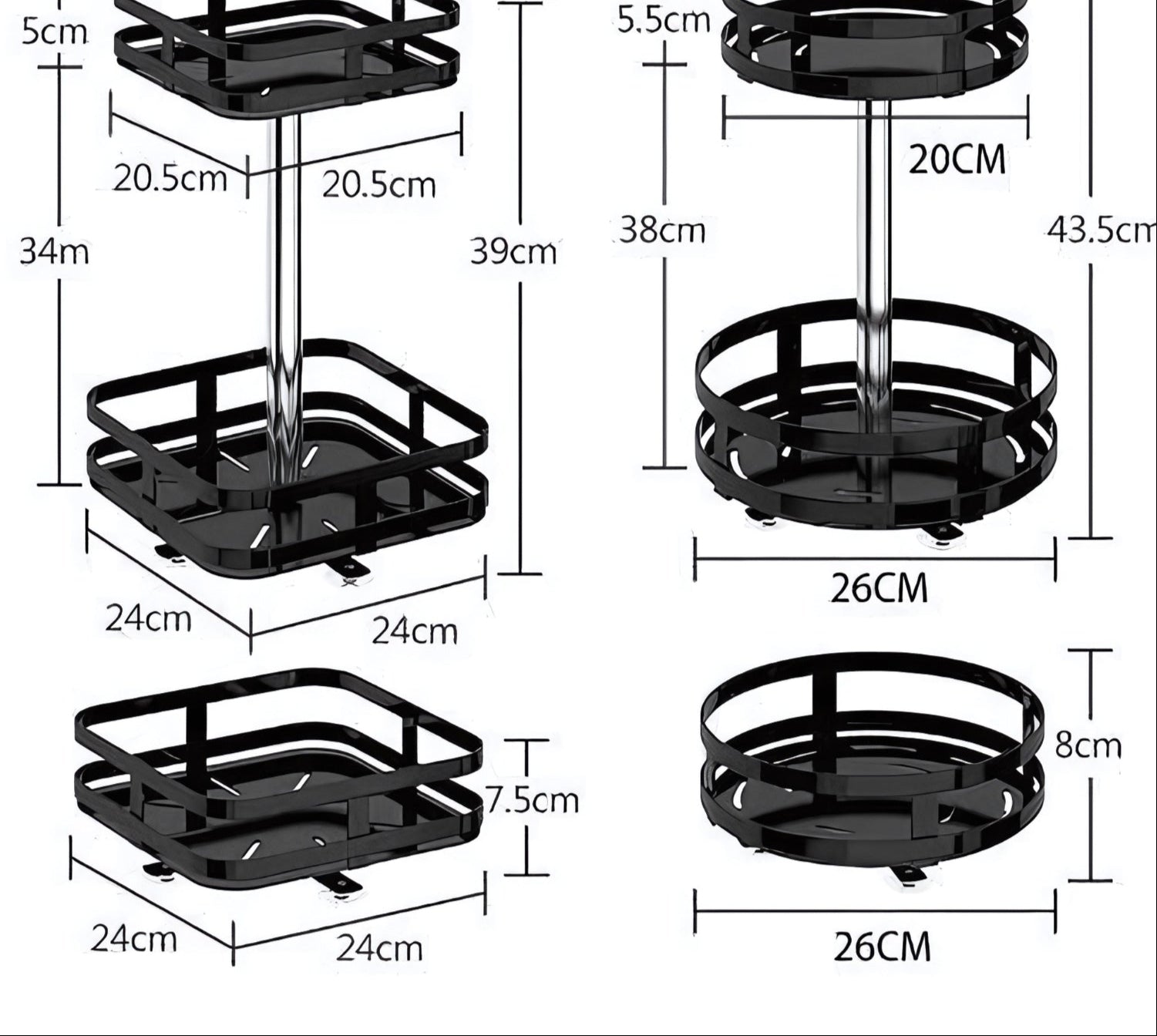 Mensola di Stoccaggio Rotante - TwistRack 360°
