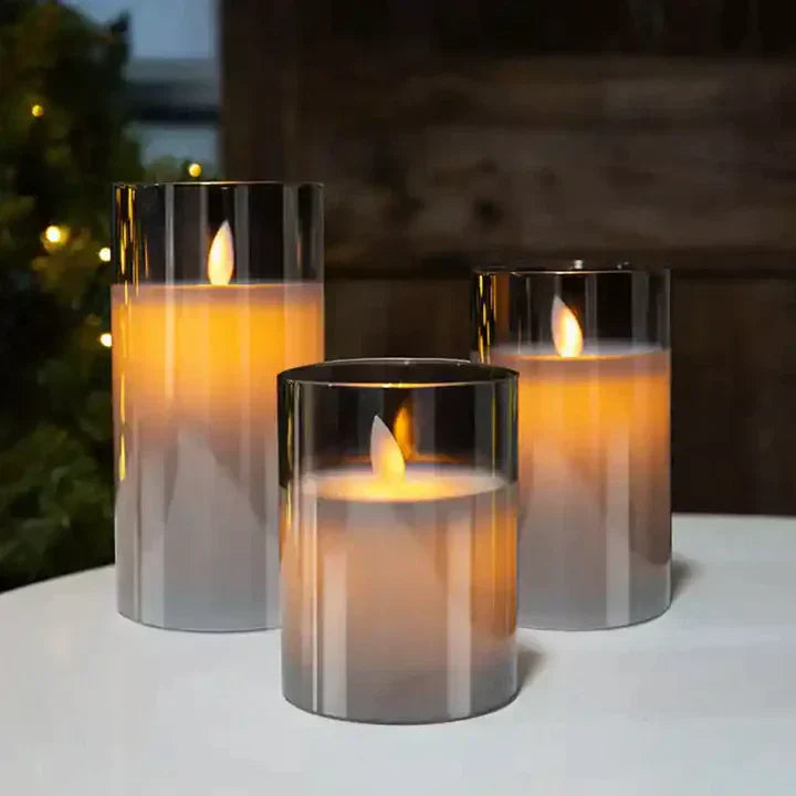 Set di Candele Senza Fiamma - SerenityGlow