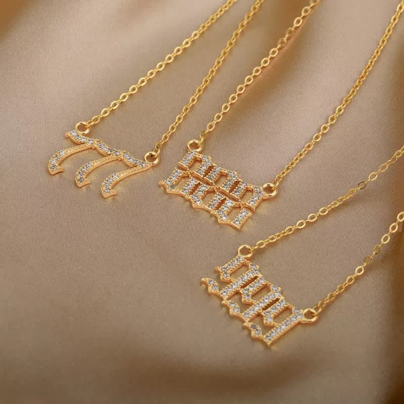 Collana con Numeri Angelici in Zirconia – Seraphina