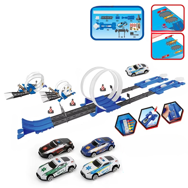 Set di Piste da Corsa Doppie - Gioco Creativo e Educativo