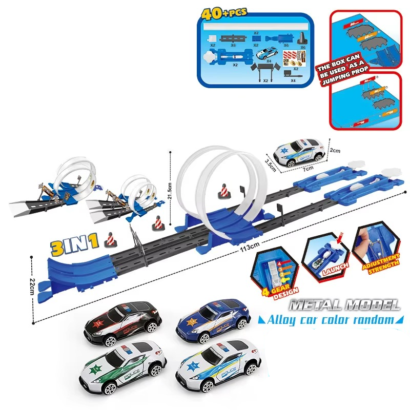 Set di Piste da Corsa Doppie - Gioco Creativo e Educativo