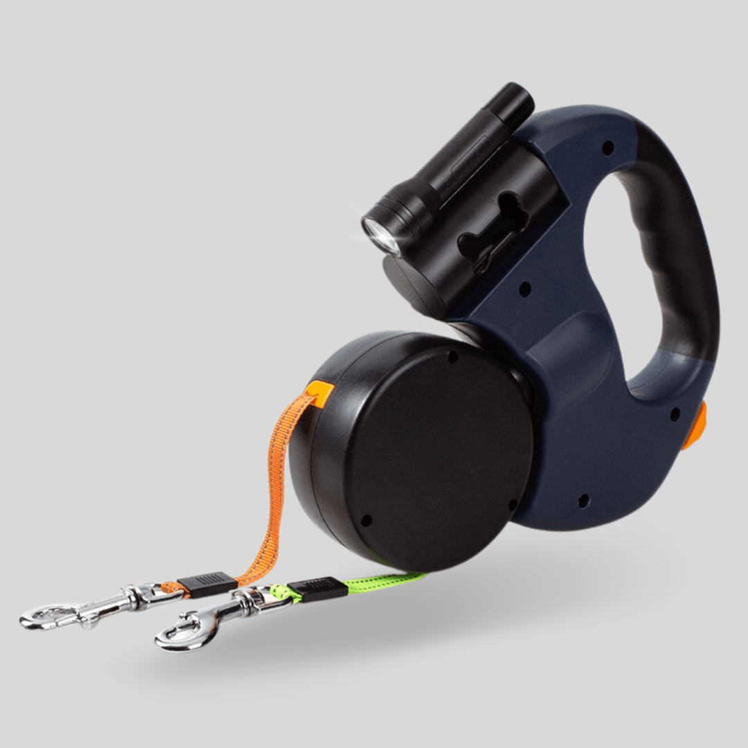 Guinzaglio Doppio Multifunzionale Pantino – Guinzaglio Regolabile e Resistente per Due Cani