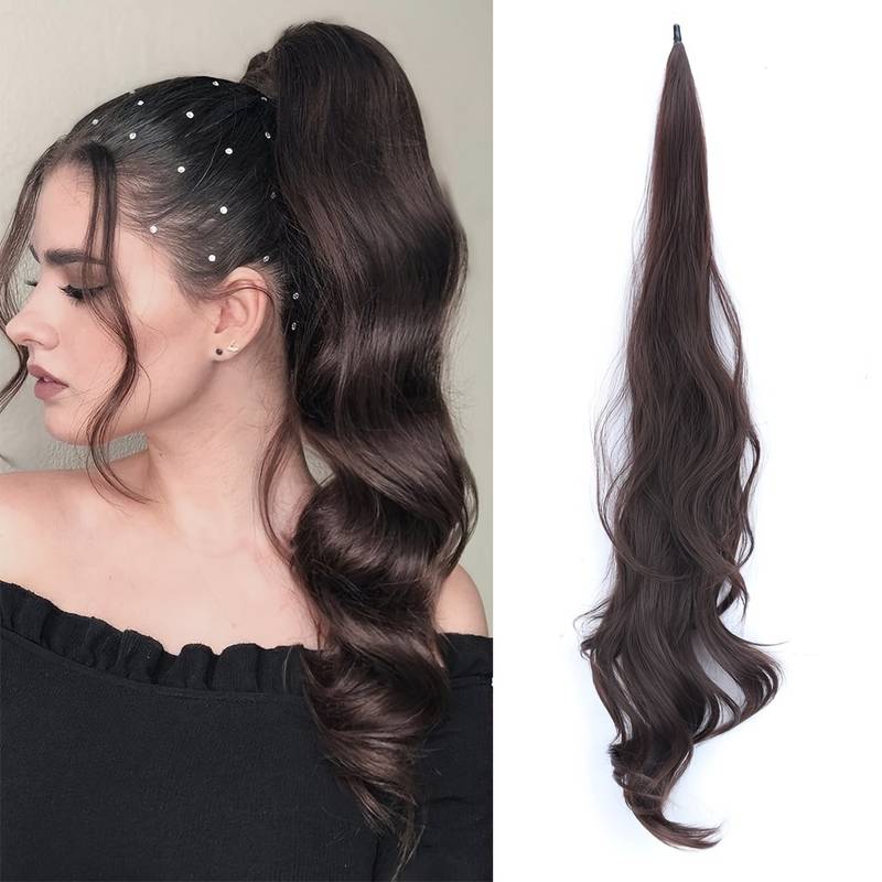 Codino Flessibile Avvolgente per Capelli Lunghi e Pieni - Selena