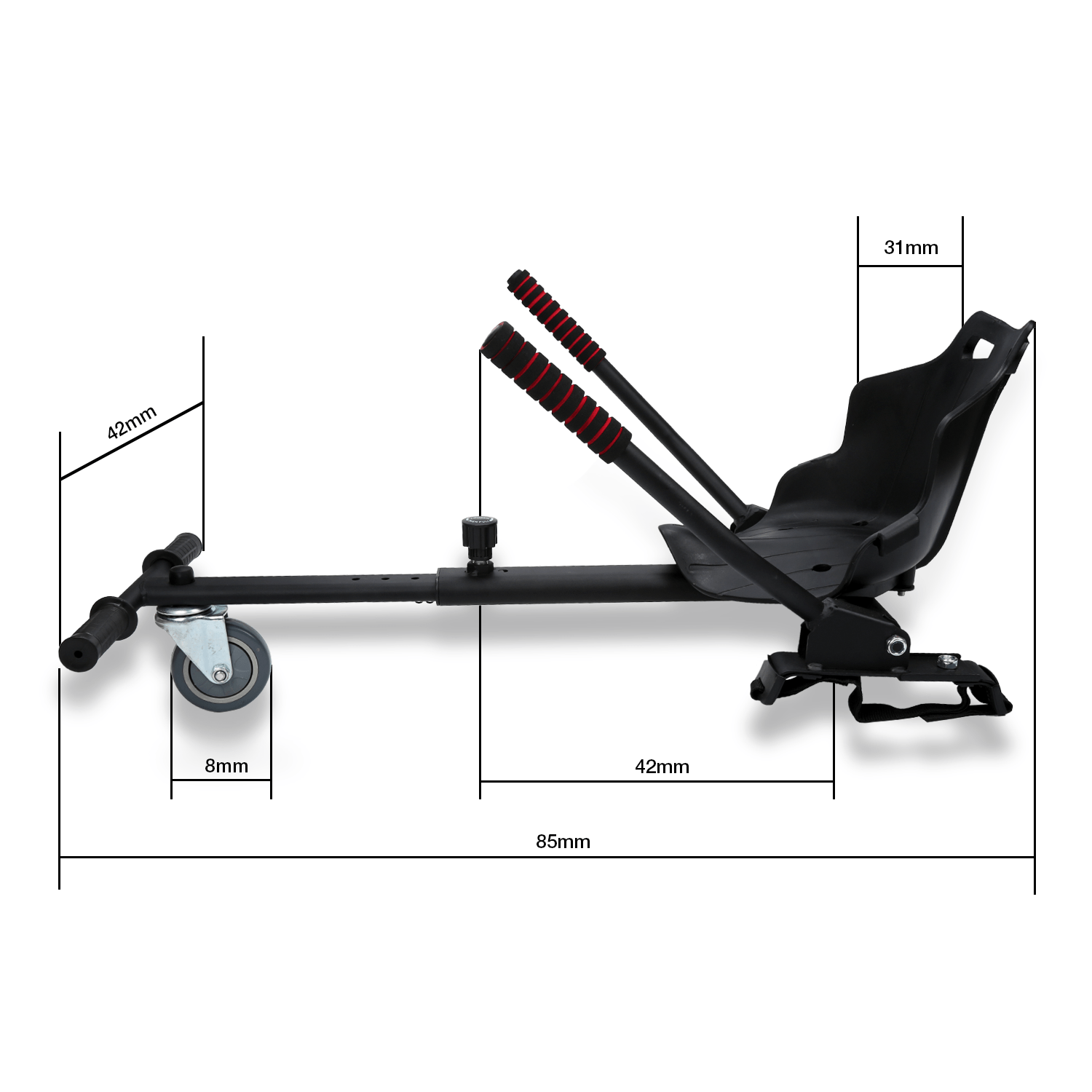 HoverKart Pro – Sella per Hoverboard Confortevole e Regolabile