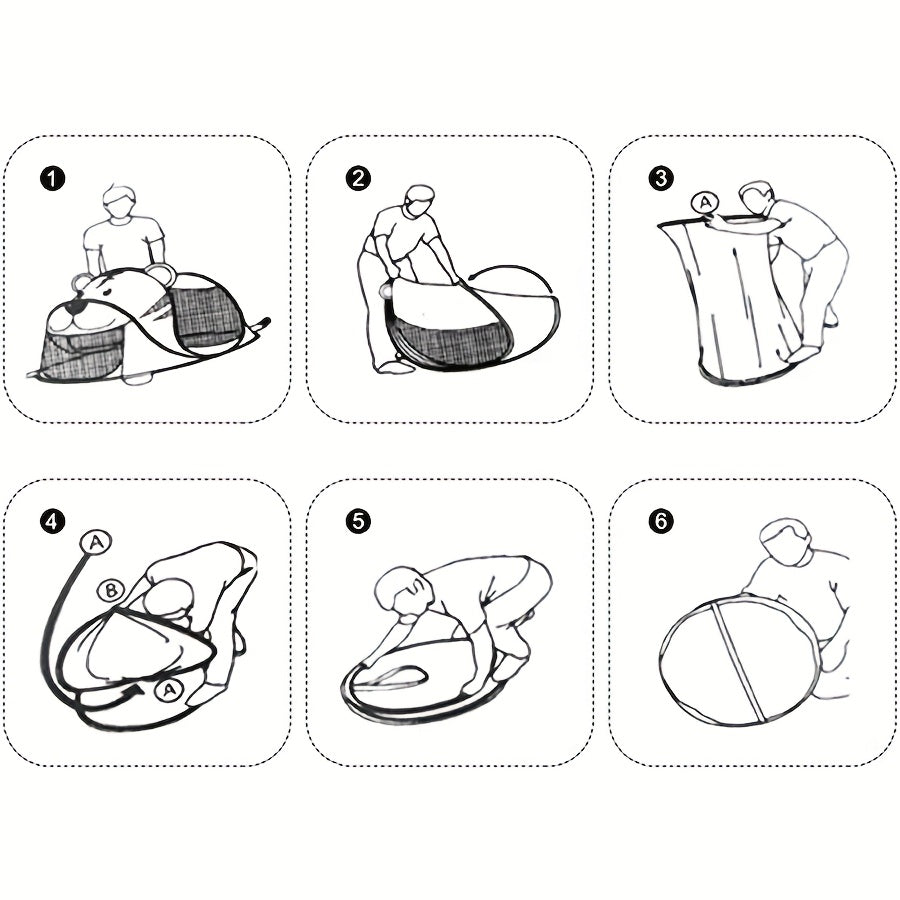 Set di tende da gioco pop-up per bambini con dinosauri, squali e orsi con protezione solare UPF 50 – Traspirante e portatile per neonati e bambini piccoli