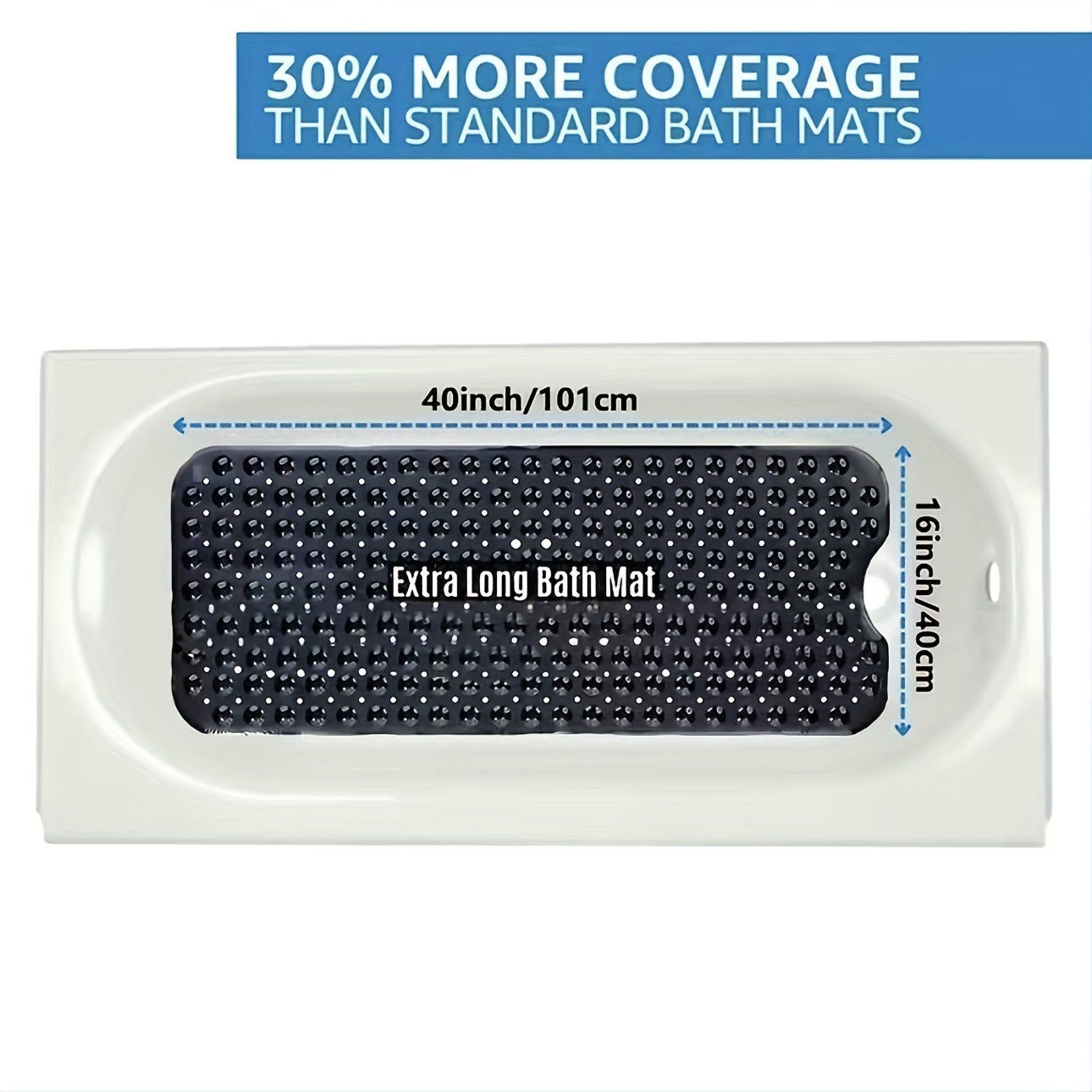 Tappetino Antiscivolo XL per Bagno – Sicuro e Confortevole per Doccia o Bagno