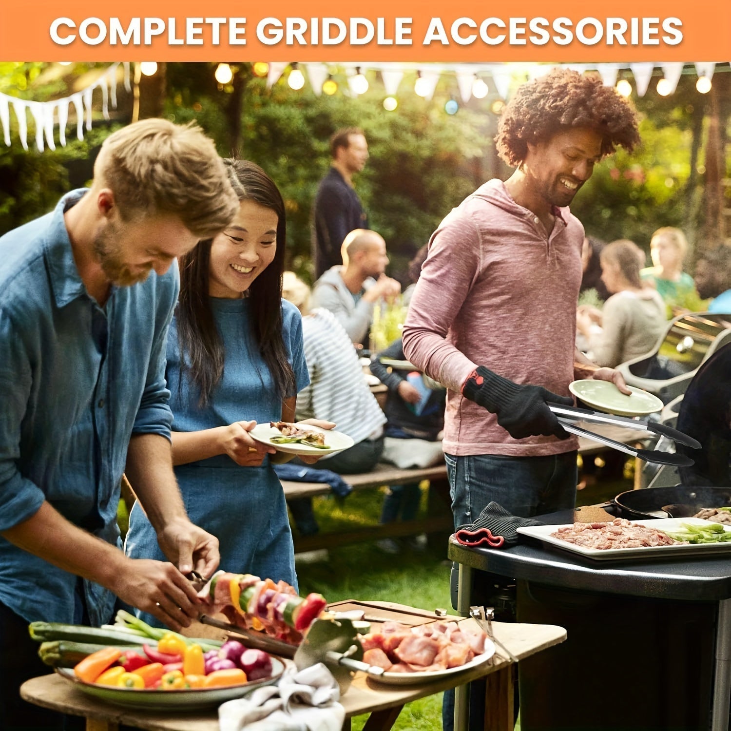 Set di Utensili per BBQ in Acciaio Inossidabile da 20 Pezzi – Tutto Ciò di Cui Hai Bisogno per il Perfetto Barbecue