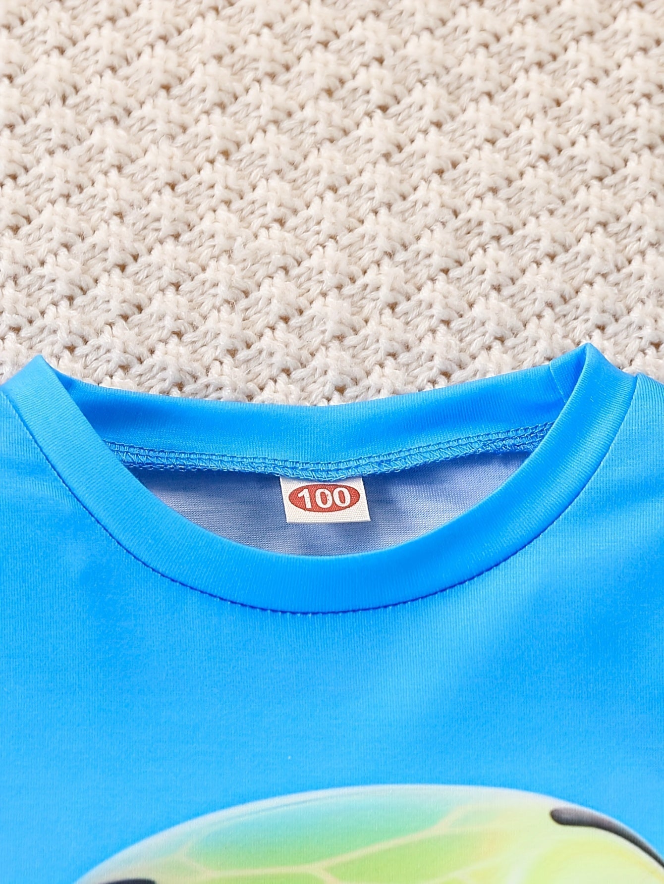 Set Estivo Stampa Tartaruga – T-Shirt e Pantaloni Corti Casual per Bambini