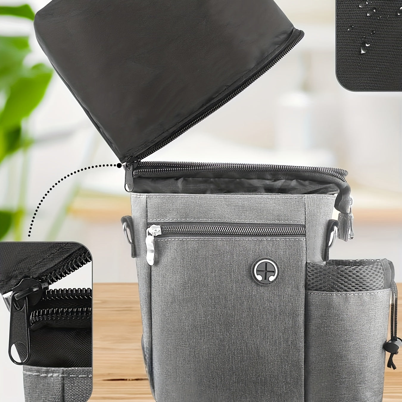 Sacca per Bocconcini per Cani con Portabottiglie – Borsa Regolabile per Addestramento e Attività all'Aperto