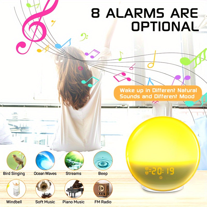 Orologio Digitale Alarm Clock Halo Light – Sveglia con Alzatina e Funzione Doppia Sveglia