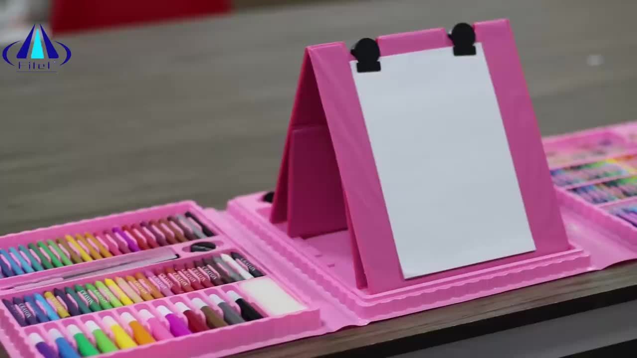 Set d'Arte Completo da 208 Pezzi – Qualità Professionale per Giovani Creatori