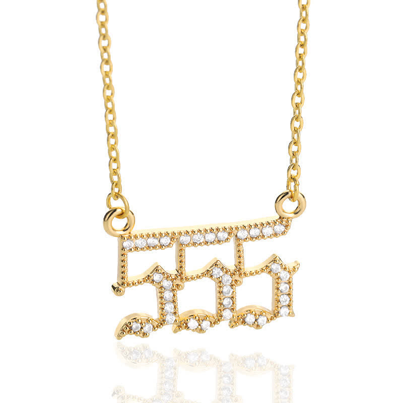 Collana con Numeri Angelici in Zirconia – Seraphina