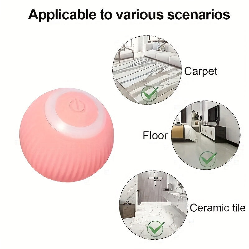 Palla Interattiva Intelligente per Gatti - Giocattolo Automatico Rotolante per Divertimento Interattivo