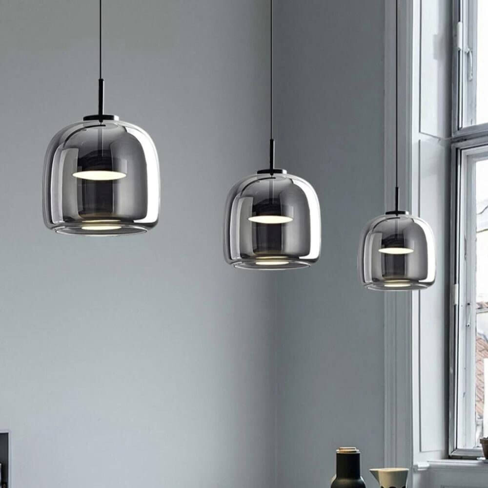 Lampadario di Vetro Moderno - Design Scandinavo