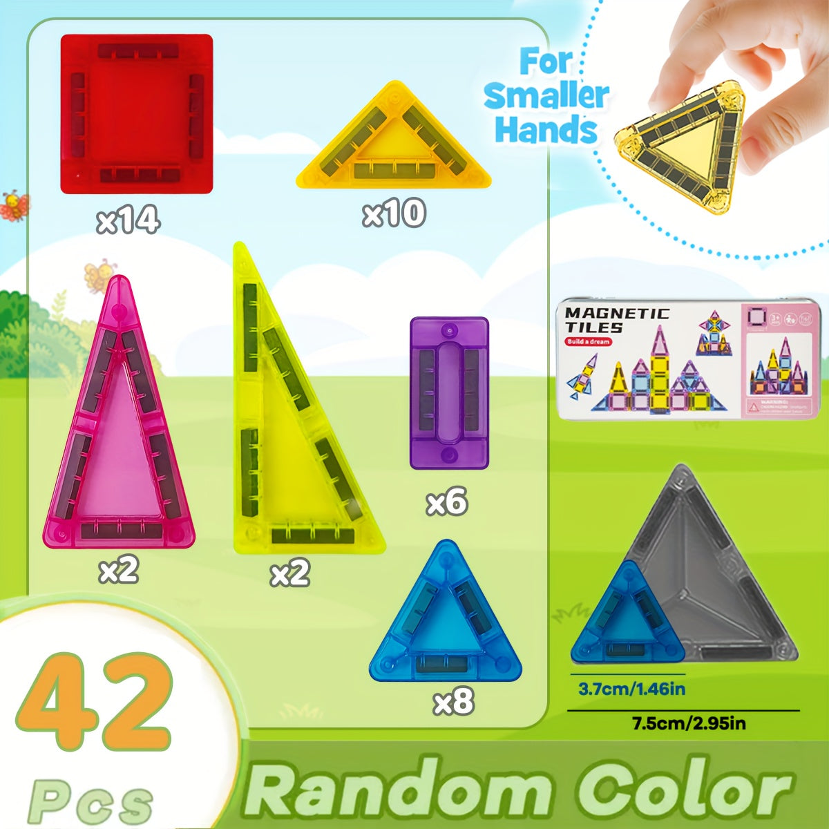 Set di Blocchi Magnetici Mini – Gioco Compatto e Versatile