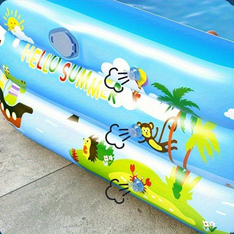 Piscina Gonfiabile per Bambini Ocean Splash – PVC Spesso per Divertimento in Giardino
