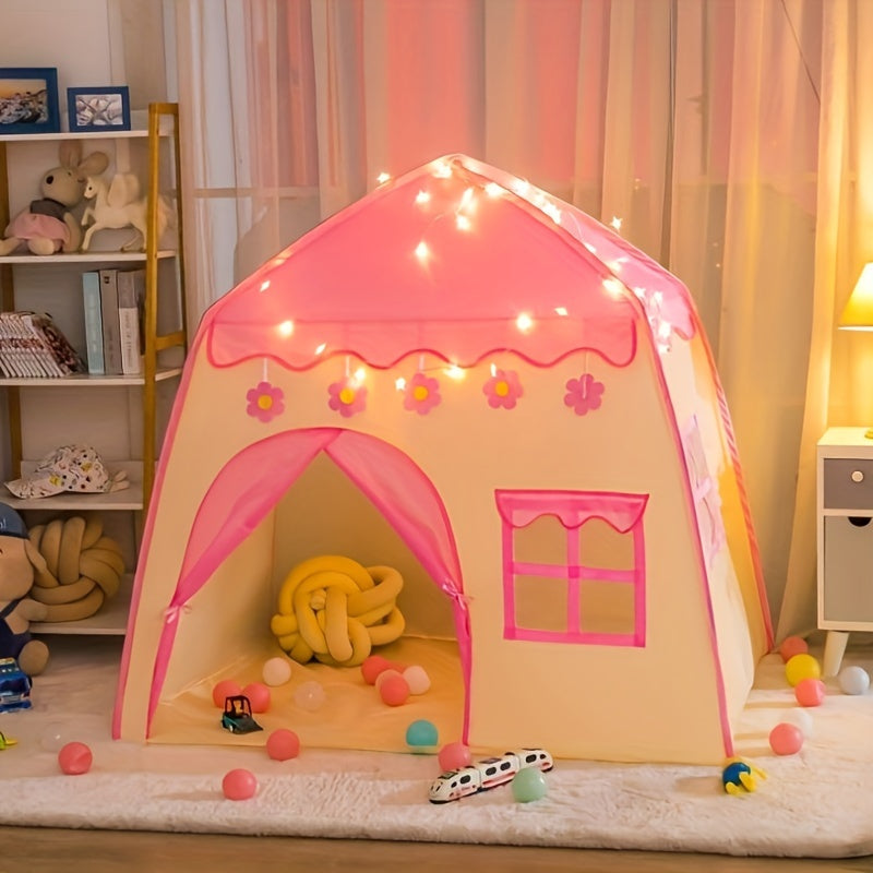 Tenda da Principessa Fiore per Bambini – Con Illuminazione a Stelle e Accessori Giocattolo