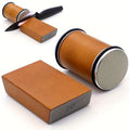 EdgeCraft DuoSharp Sharpening Stone Set | Diamond Stone with Magnetic Base | Sharpening Angles 15° and 20° | Wood and Metal