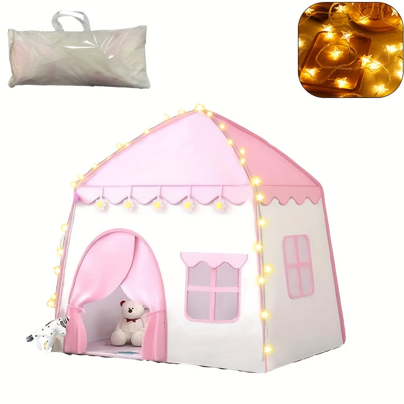 Tenda da Principessa Fiore per Bambini – Con Illuminazione a Stelle e Accessori Giocattolo
