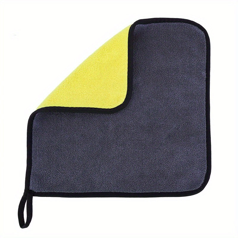 Asciugamano per Lavaggio Auto in Microfibra Corallo Doppio Lato – Morbido e Assorbente per una Lucentezza Perfetta