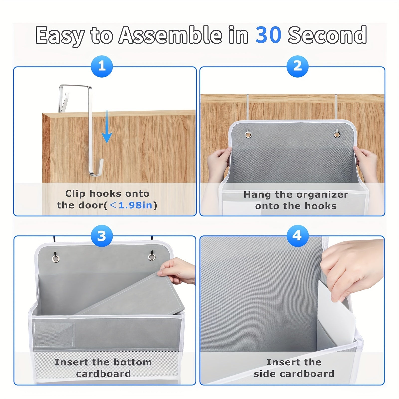 Organizzatore di Stoccaggio Appeso con 3 Livelli – Pratico e Spazioso per Qualsiasi Stanza