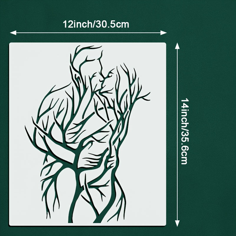 Stencil LoveTree – Creativo e Versatile per Arte Fai-da-Te