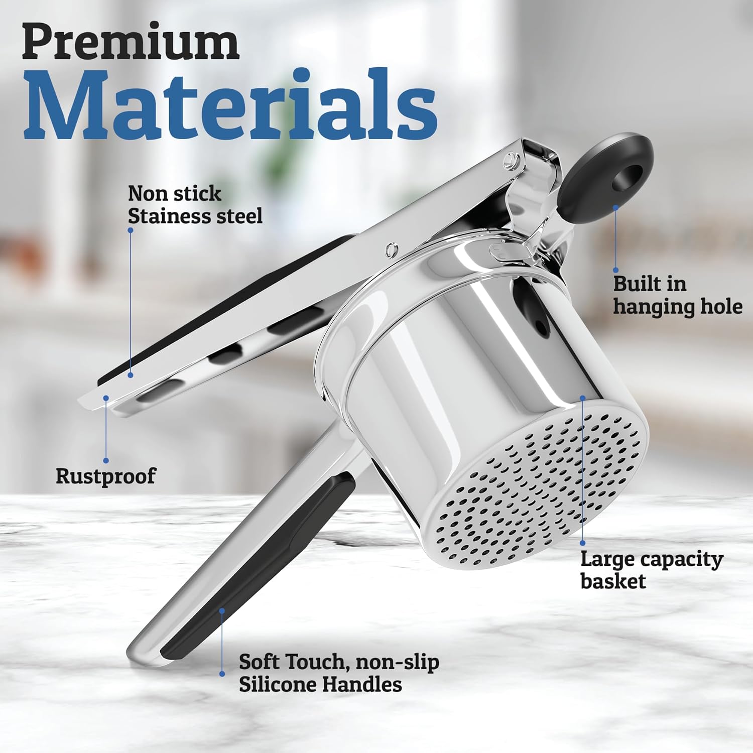 Purè di Patate Perfetto: Schiacciapatate in Acciaio Inossidabile Pesante