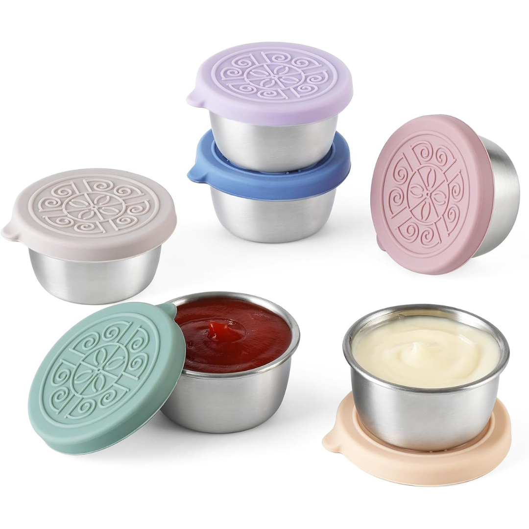 Tazze per Salse in Acciaio Inossidabile a Prova di Perdite (Set di 6) – FlavorPods