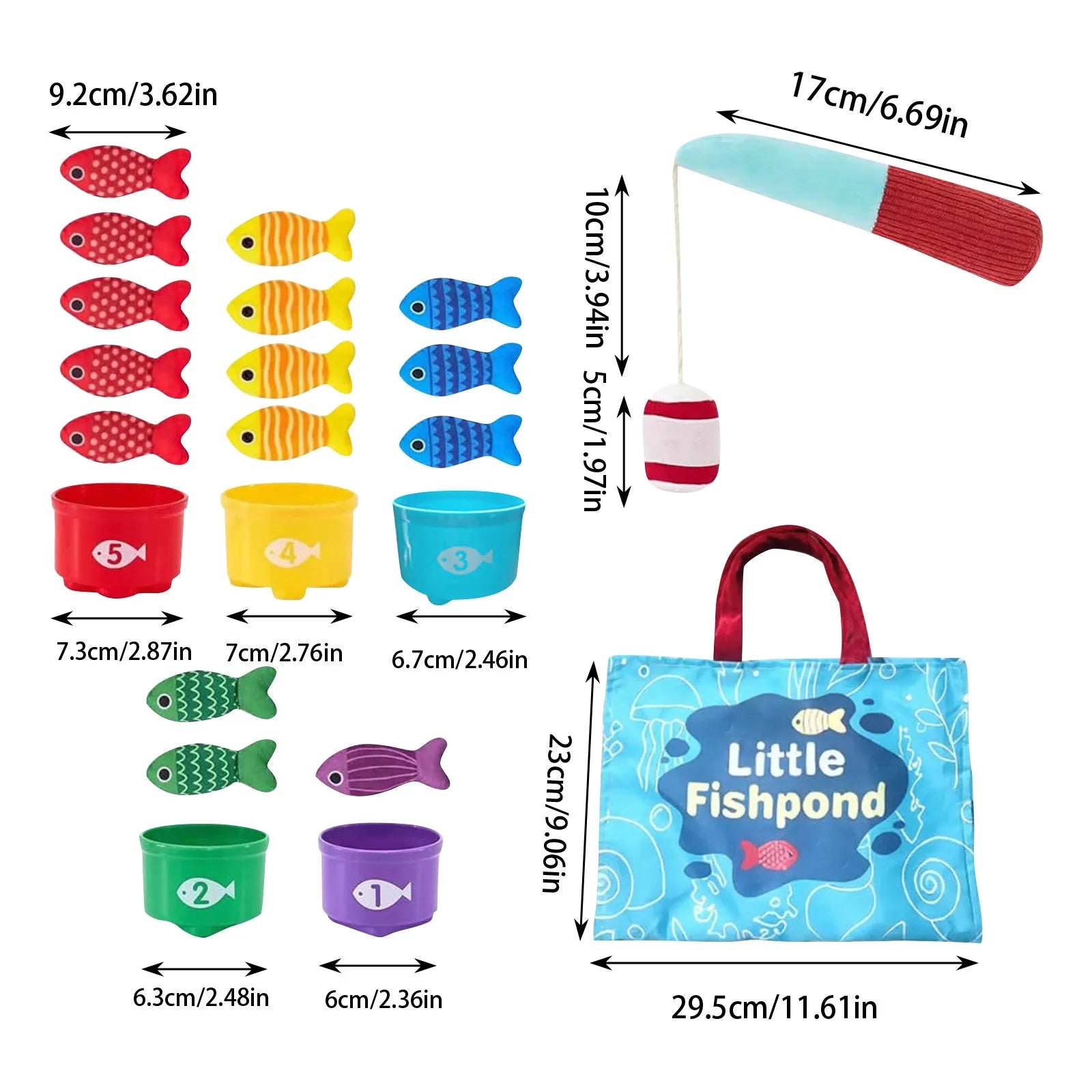 Gioco Magnetico di Pesca - Imparare Giocando - Motricità & Creatività