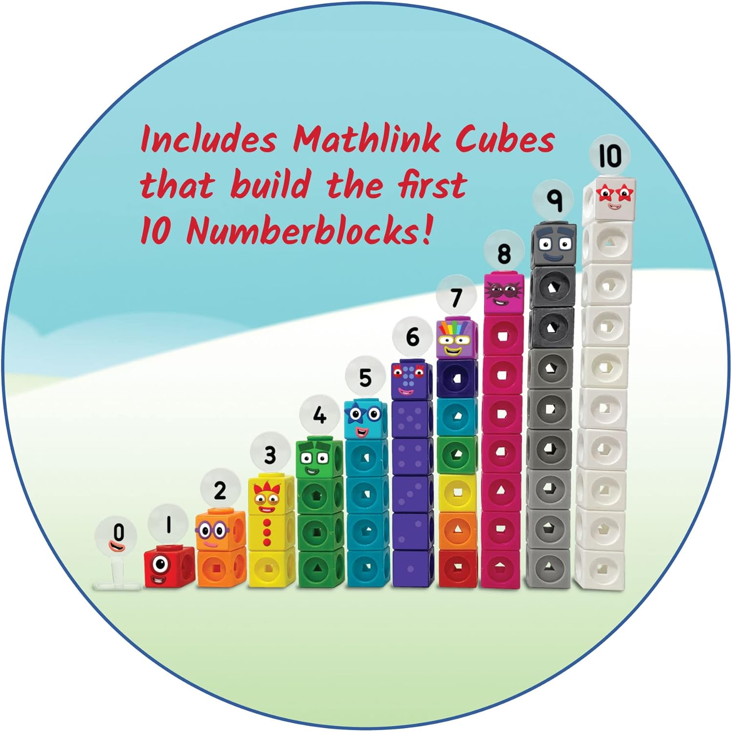 Cubi Numberblocks 1-10 - Giocattolo Educativo per Scuola Materna