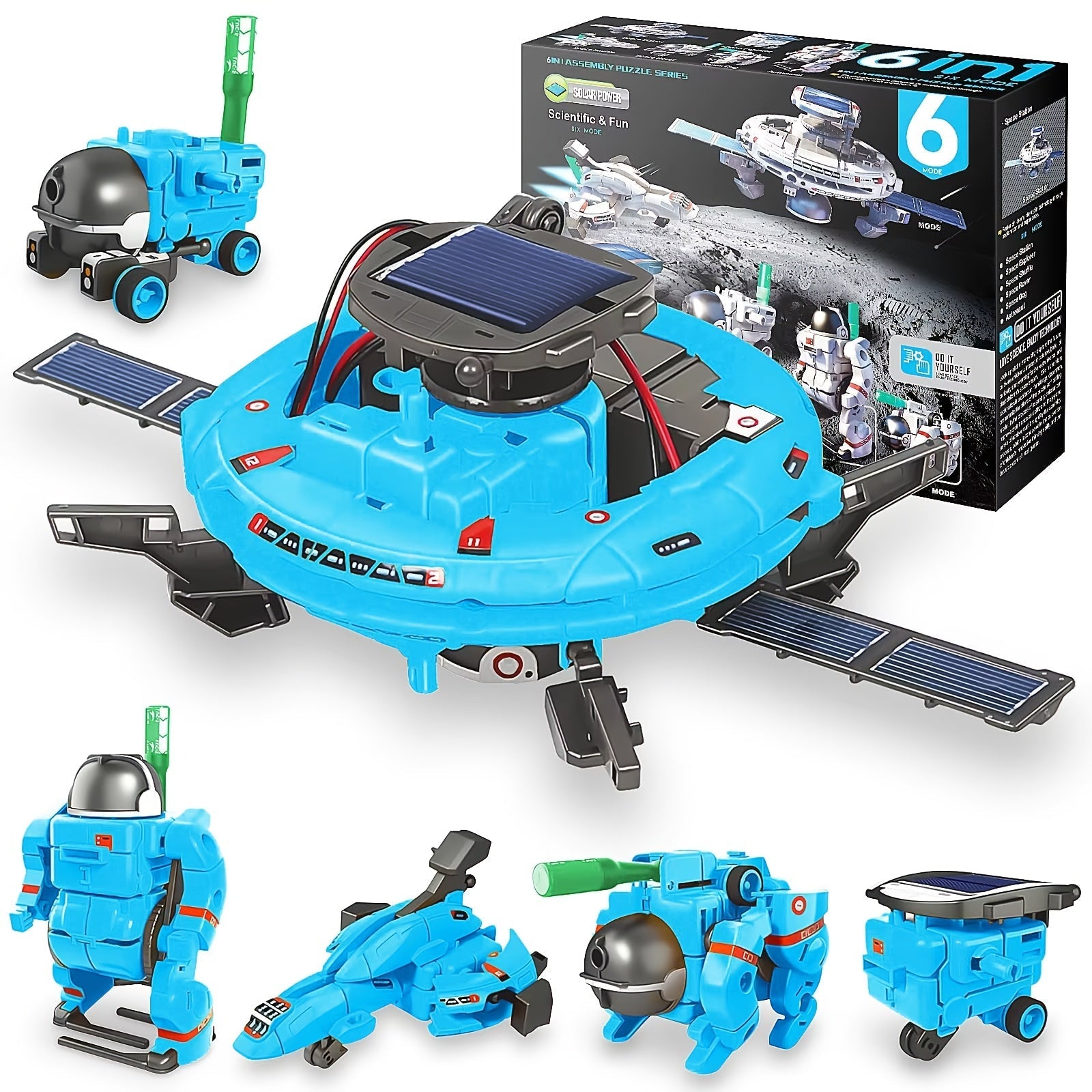 Set di costruzione Robot Solare 6-in-1 - Educativo e Innovativo