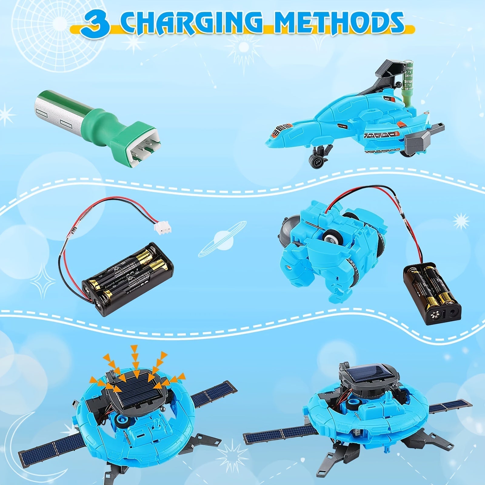 Set di costruzione Robot Solare 6-in-1 - Educativo e Innovativo