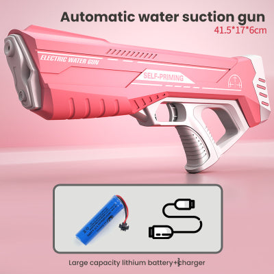 Pistola ad Acqua con Getto a Pressione & Batteria USB per Bambini e Adulti – SplashPower X1