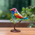 Pássaros em Acrílico Colorido para uma Decoração de Interiores Elegante - ChicGlass Birds