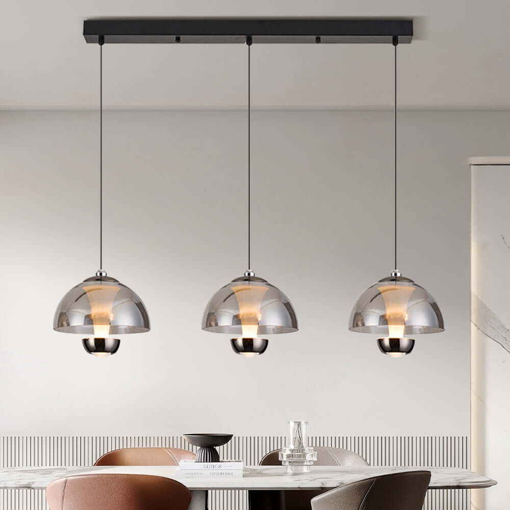 Lampada a sospensione LED moderna a 3 luci per cucina