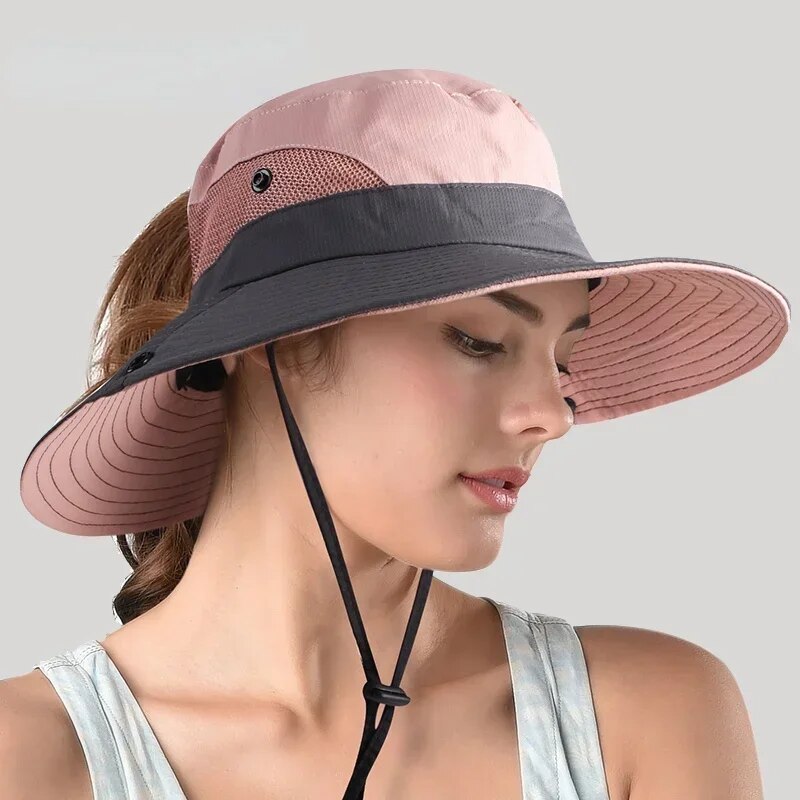 Cappello da sole elegante da donna con protezione UV e ampia visiera – Livia