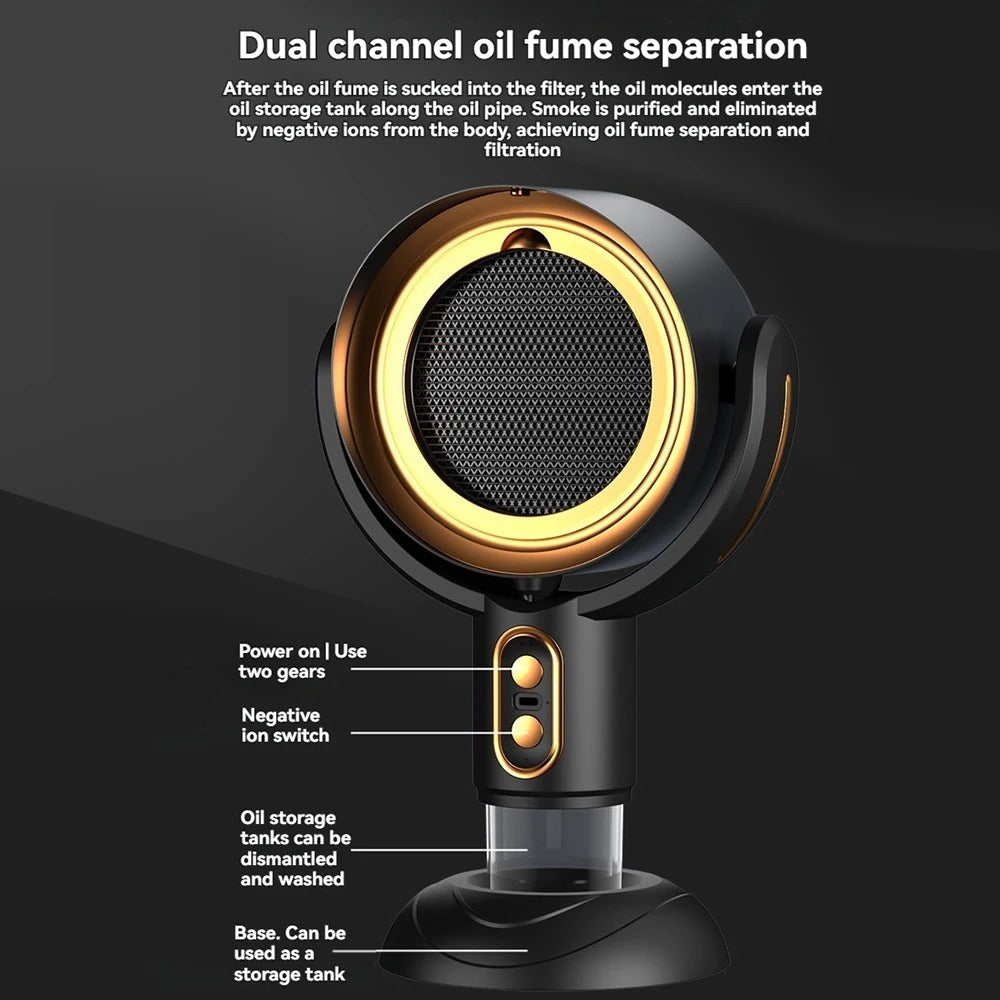 Ventilatore Purificatore d'Aria Portatile per Rimozione di Fumi e Odori