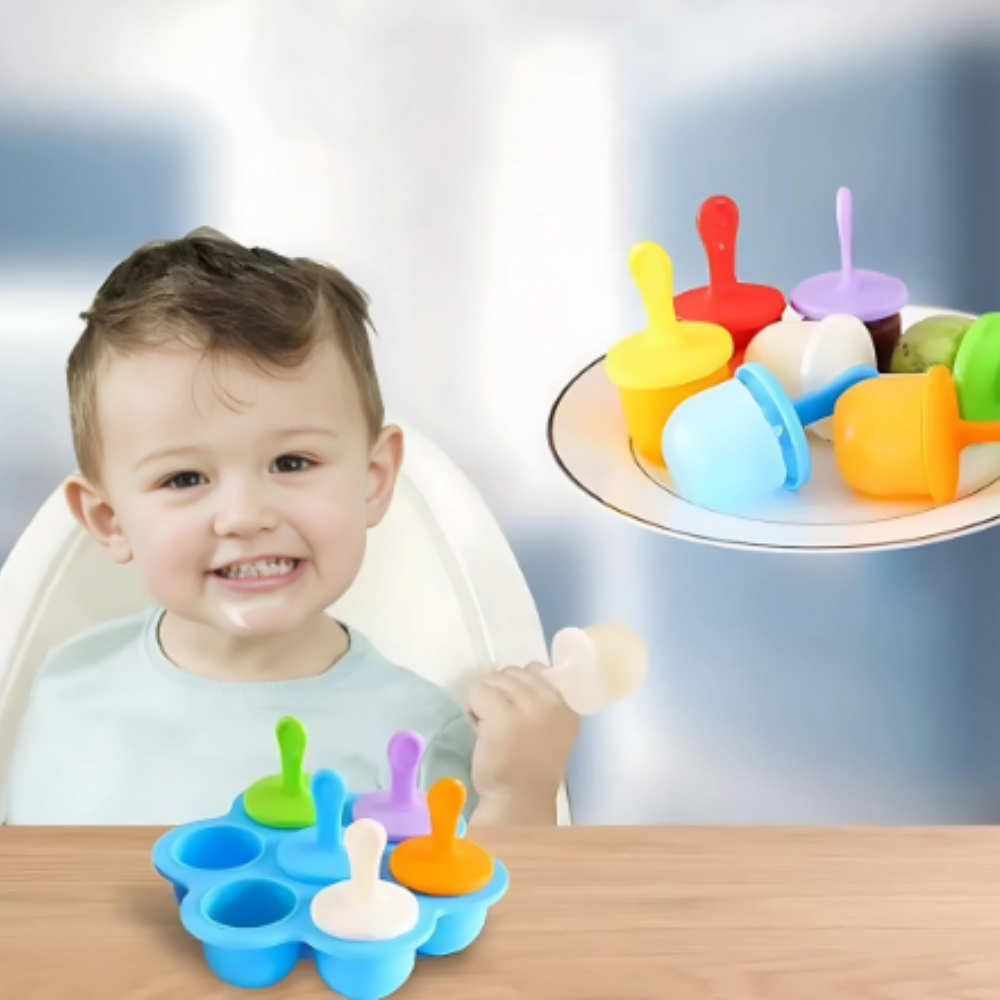 Silikonformen per Ghiaccio per Snack Rinfrescanti – FrostyFun