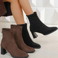 Gesche | Bottines à talon carré et fermeture éclair