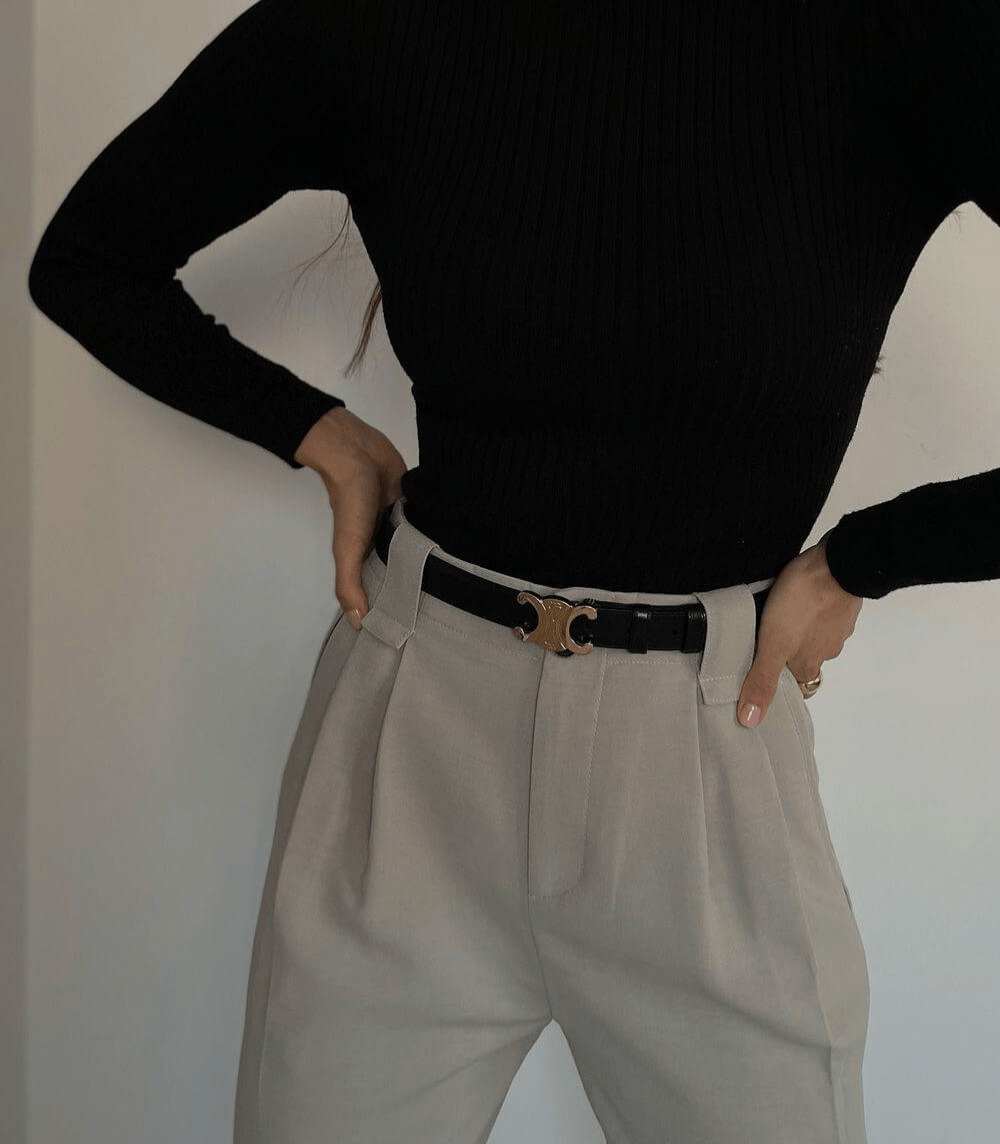 Cintura Cuve | Design Lussuoso con Accento Dorato | Regolabile