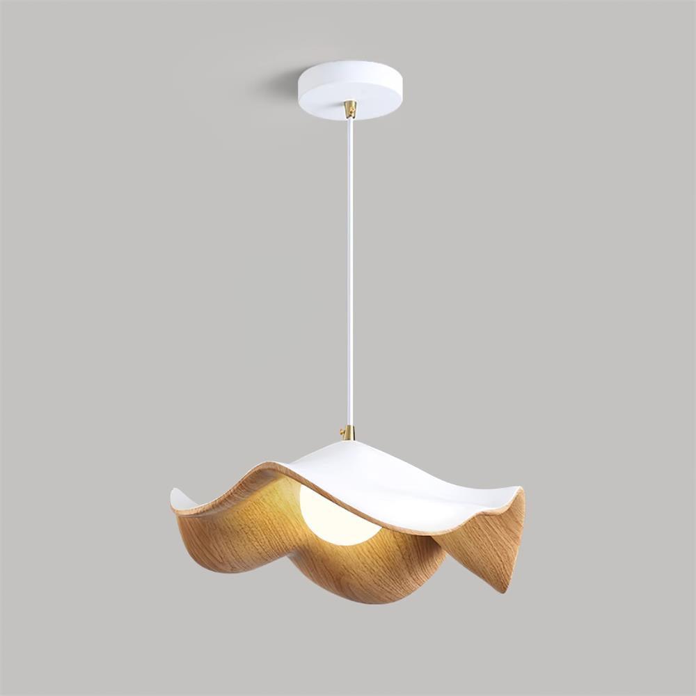 ElementBois Lampada a Sospensione - Design Lotus in Resina