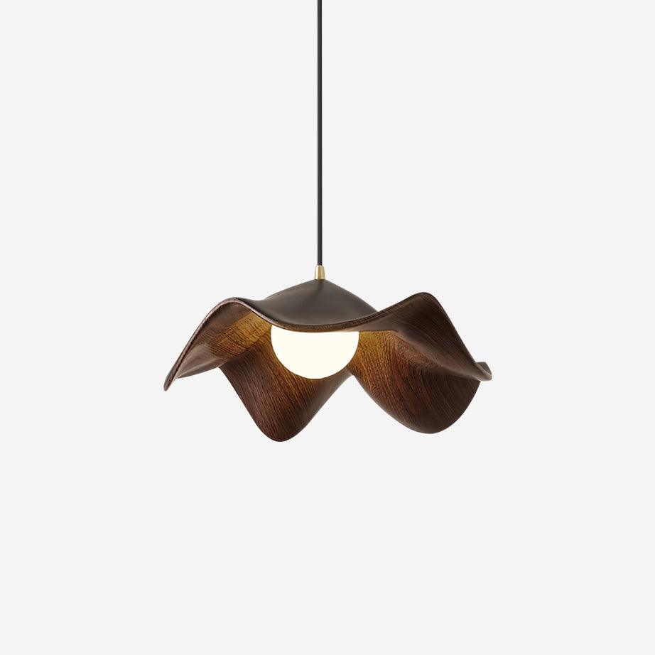 ElementBois Lampada a Sospensione - Design Lotus in Resina