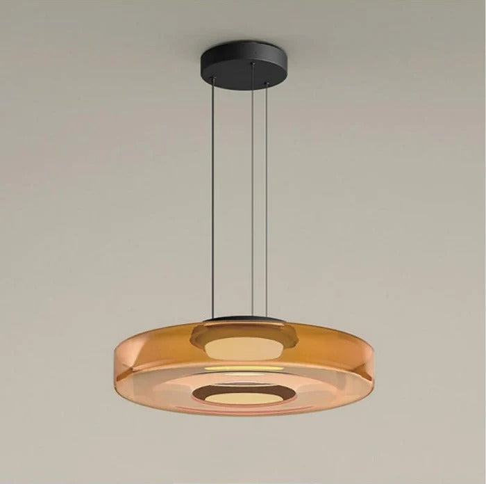 Lampada a sospensione in vetro stile Bauhaus - Regolabile