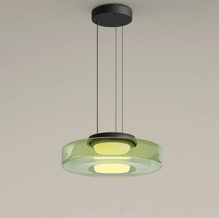 Lampada a sospensione in vetro stile Bauhaus - Regolabile