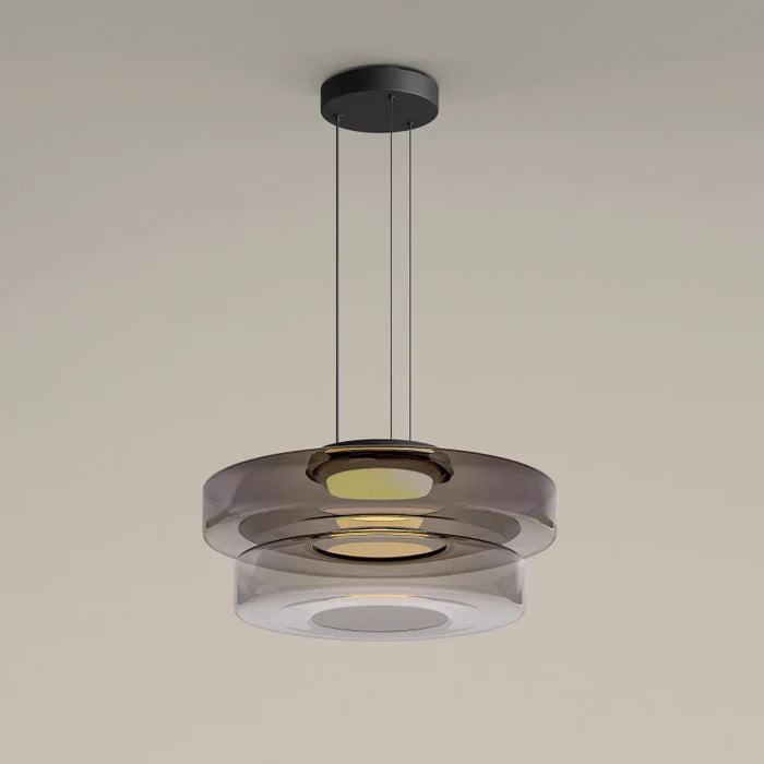 Lampada a sospensione in vetro stile Bauhaus - Regolabile